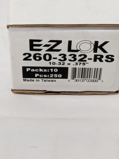 E-Z LOK Press Fit Threaded Inserts: Flanged, Brass, 0.2500 in Qty 250 260-332-RS
