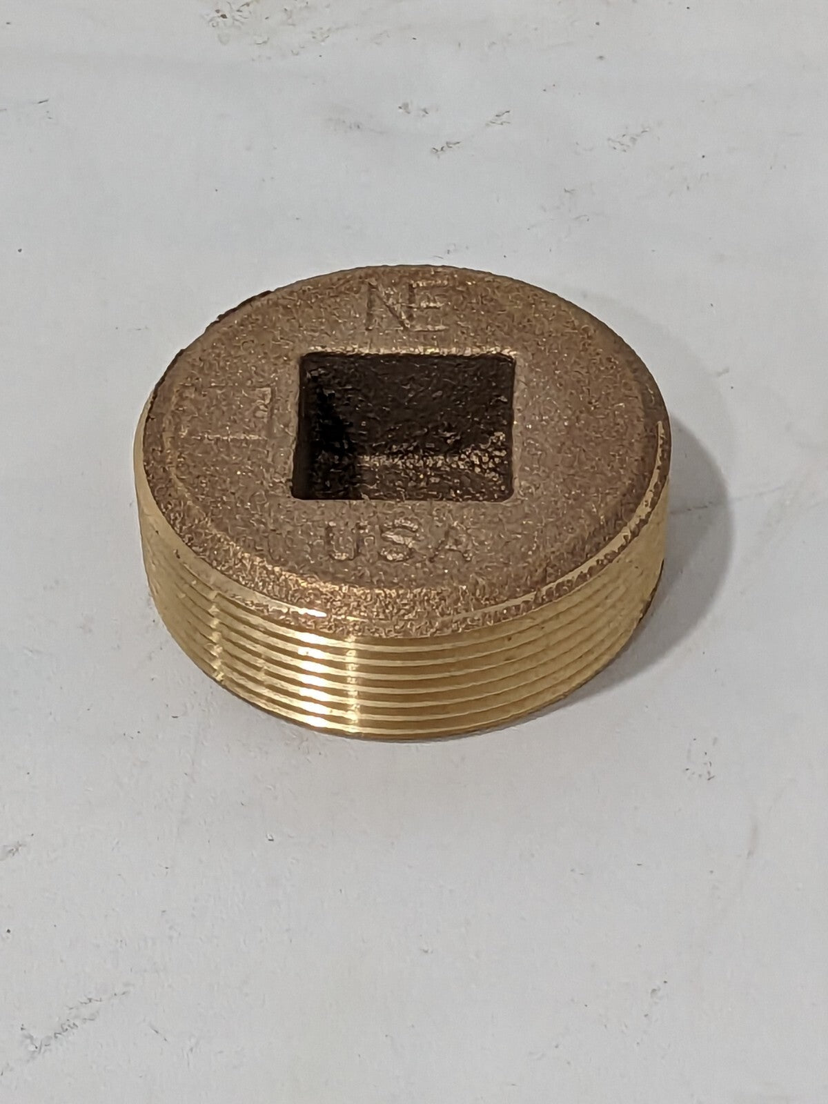 Mertit Brass Pipe Countersunk Plug: 2" Fitting, Threaded, MNPT x FNPT 118-32