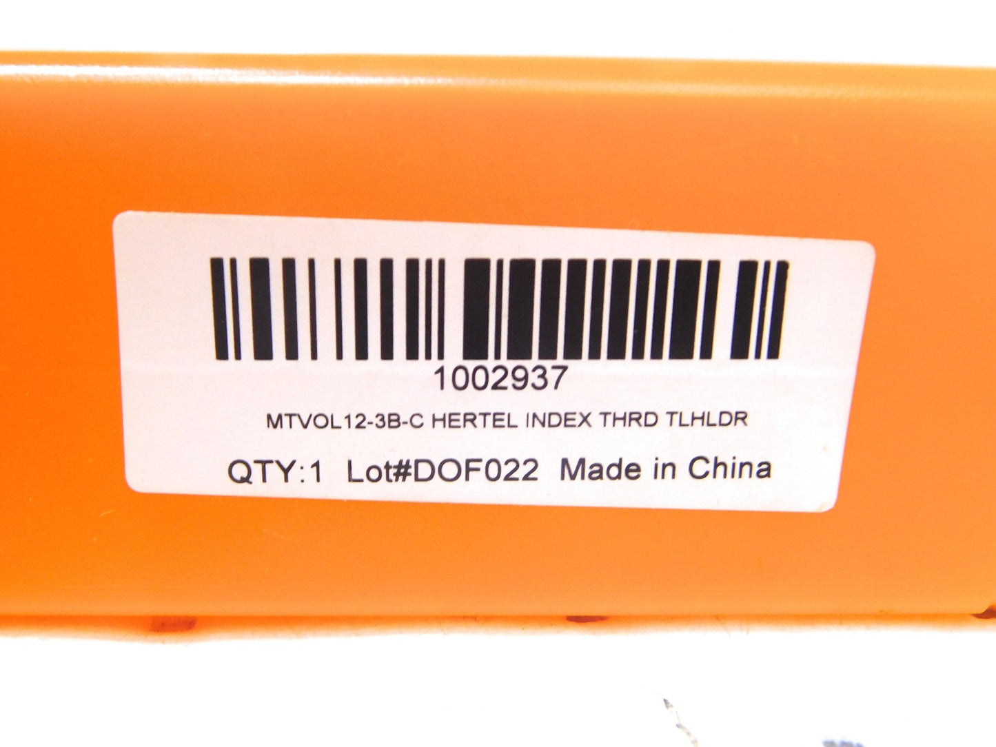 Hertel 0.1772" OAL LH External Indexable Threading Toolholder  1002937