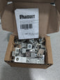 PANDUIT Square Ring Terminal: Non-Insulated, 14 to 6 AWG Qty 75 LAMA6-14-QY