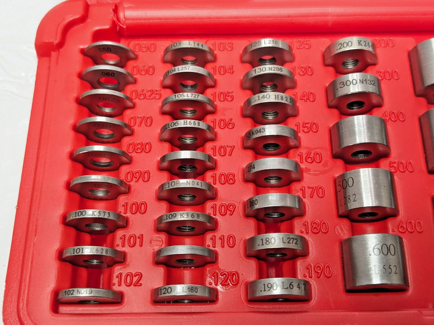 SPI 36 Piece Gage Block Set 0.05" to 1'' Range Steel w/Cert 630-4