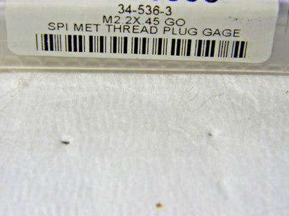 SPI M2.2 x 0.45 Class 6H Single End Plug Thread Go Gage 34-536-3