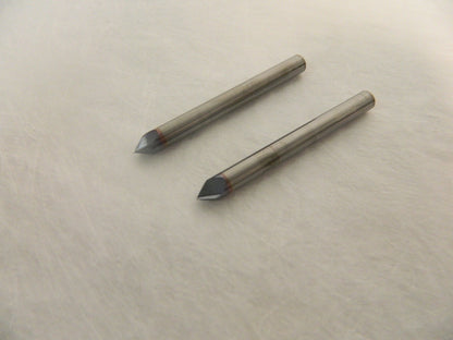 Accupro 1/4 Diam 82° 2 Flute Single End Solid Carbide Chamfer Mill Qty 2