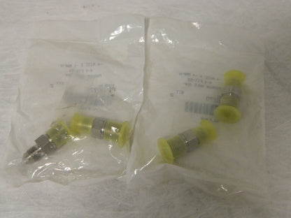 Parker SS Flared Tube Male Adapter 1/4" Tube ODx1/4-18 NPTF 37° Qty 4 PT-00