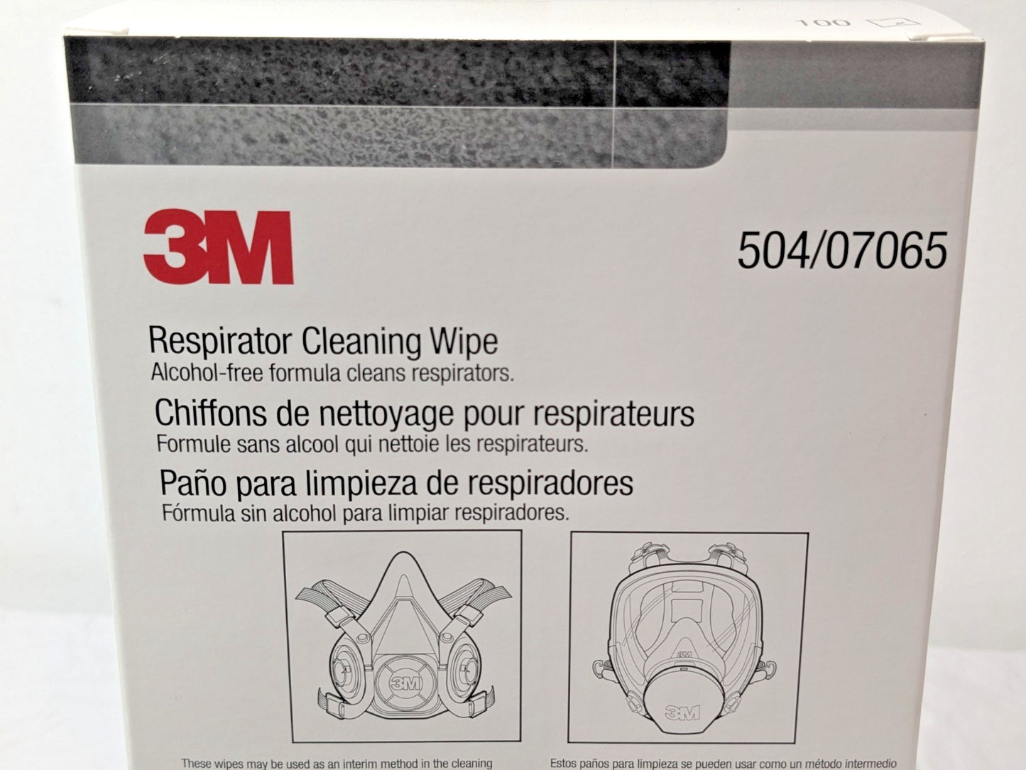 100 PK 3M Respirator Cleaning Wipes 504/07065 7000001938