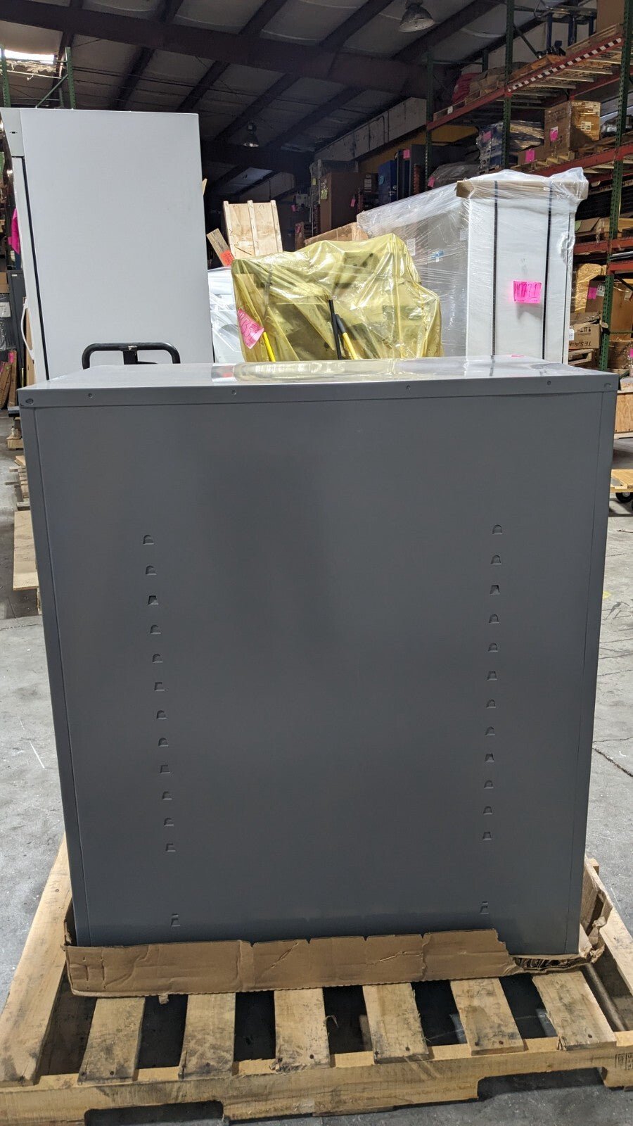 Tennsco Deluxe Steel Storage Cabinet 3-Shelf 36″ x 24″ x 42″ Scratch N Dent
