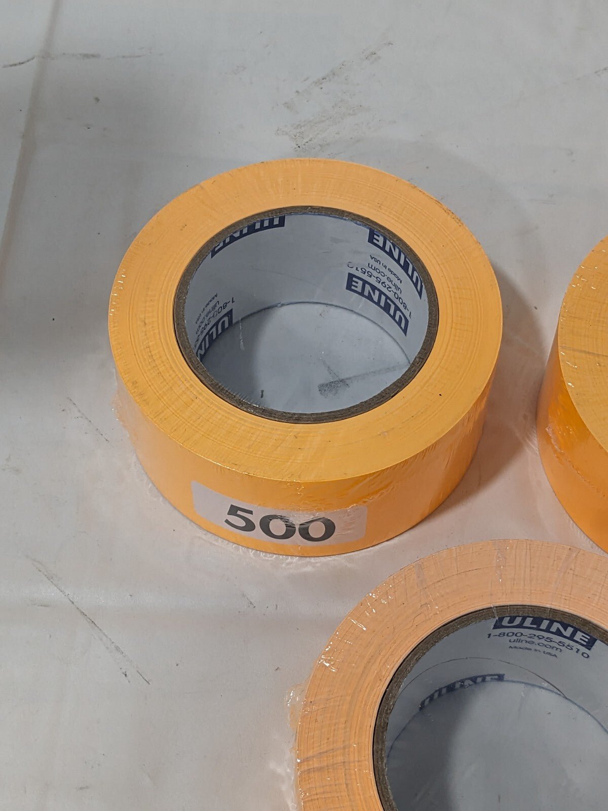 Uline Blank Inventory Rectangle Labels Fluorescent Orange, 2 x 3" Qty 3 S-2568O