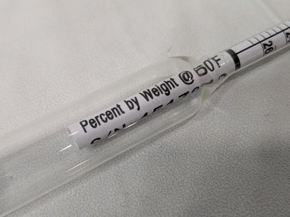 Bel-Art DURAC Salt Brine Hydrometer 0 to 26.5% 618090100