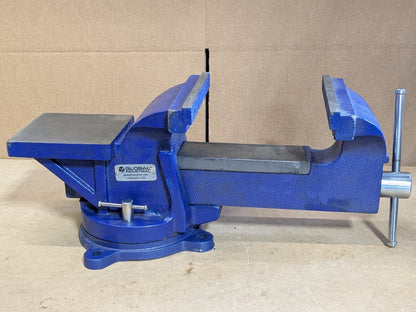 Global Industrial General Purpose Bench Vise w/ Swivel Base 8" Jaw Width