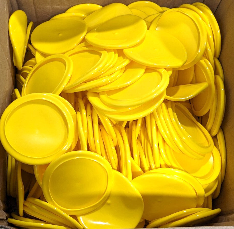 Caplugs Yellow Flange Cap 300pcs 3.5" ID x 4.155" OD Flexible & Round V200S15M