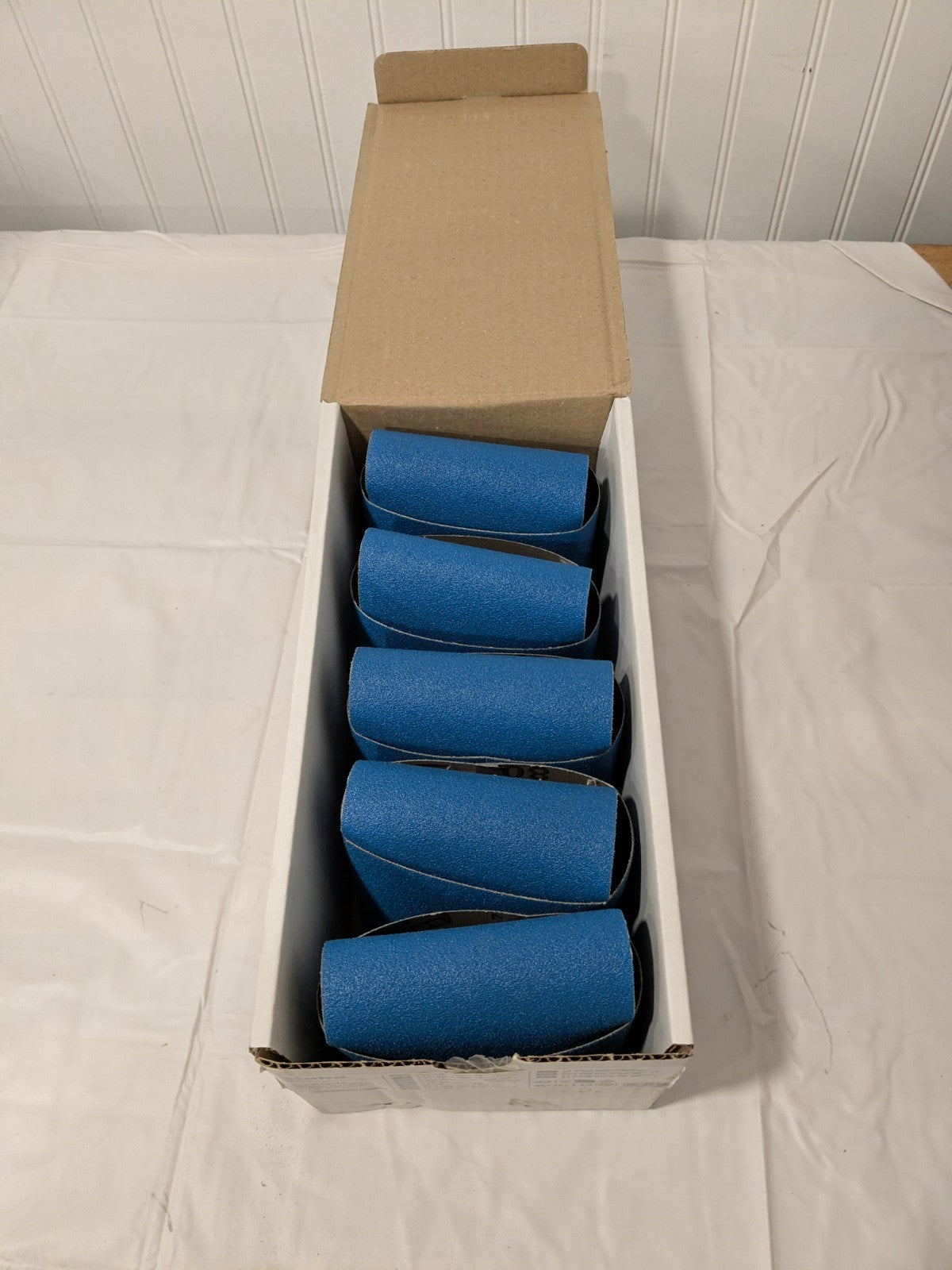 (10) Metabo Abrasive Belt: 3-9/16" Wide, 4" OAL, 80G, Zirconia Alumina 623474000
