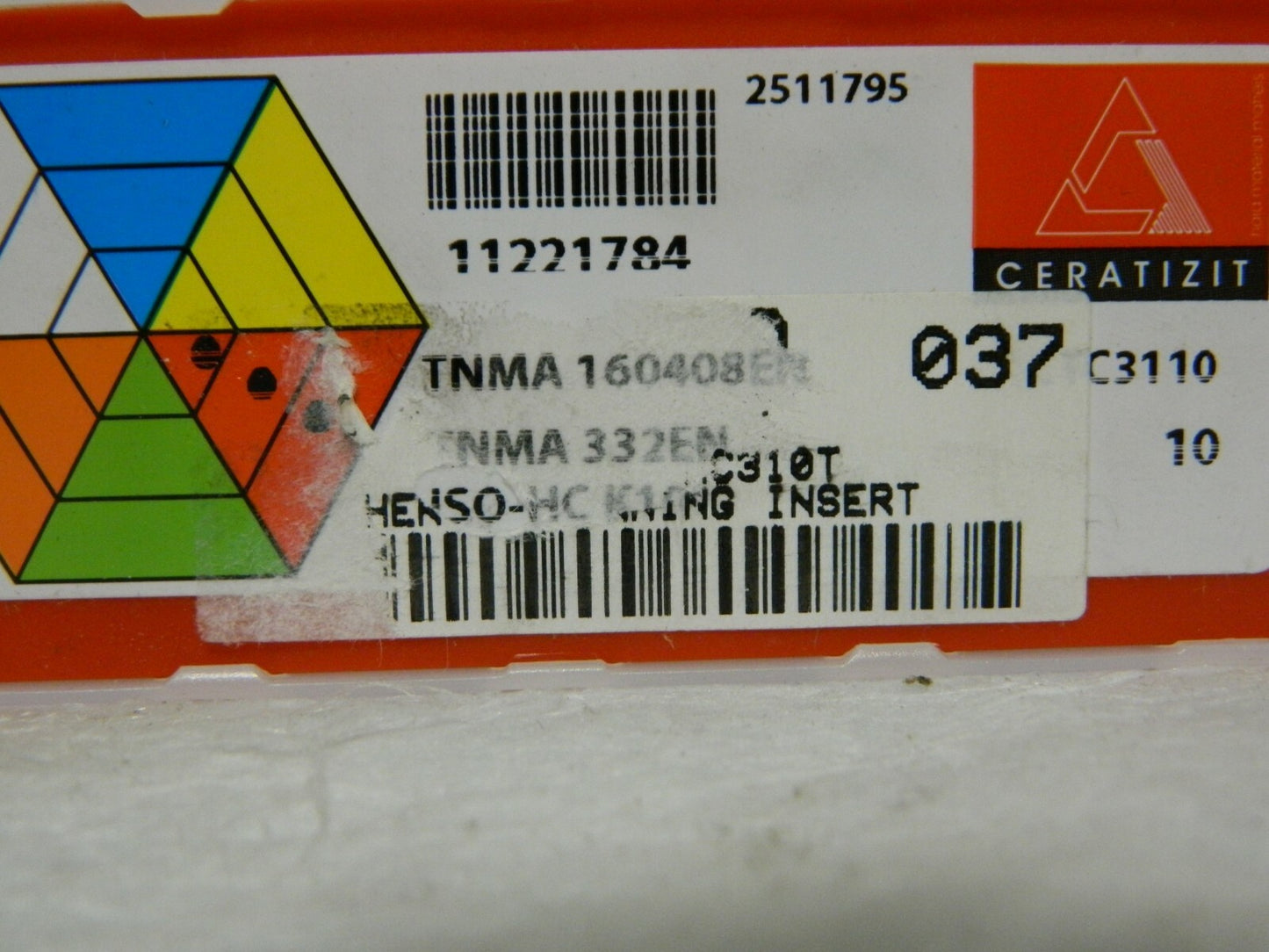 Ceratizit Turning Insert TNMA 332EN CTC3110 Qty 10 11221784