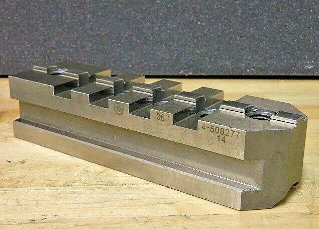 Bison 4 Piece Hard Master Jaw Set for 36"-49" Independent Lathe Chuck 7-890-335