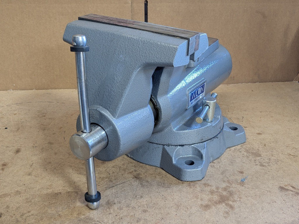 Wilton Mechanics Pro Bench Vise w/ Swivel Base 8" Jaw Width 8-1/2" Opening