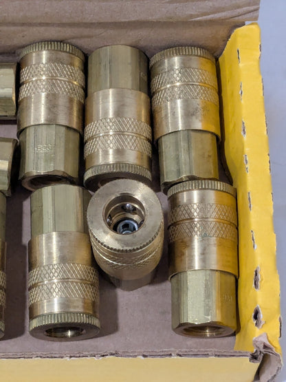 Parker Pneumatic Hose Coupling: 1/4-18, 1/4" Body Dia Box of 10 B23