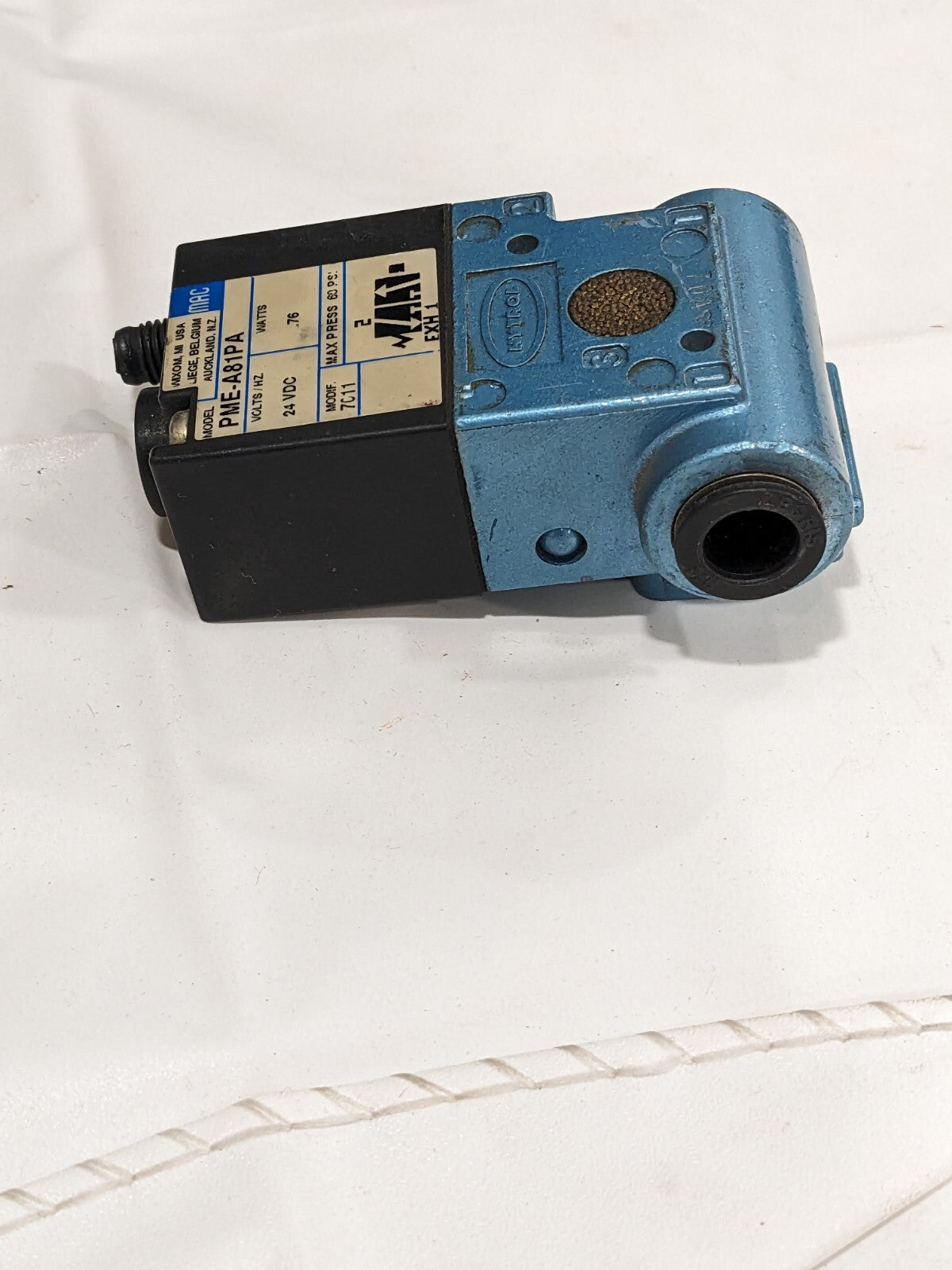 Mac Solenoid Valve 24 VDC Coil Hytrol EzLogic Mod 7011. PME-A81PA