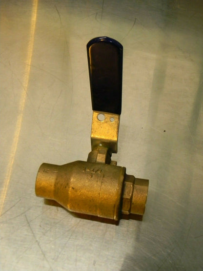 Nibco Standard Full Port Bronze Ball Valve 1-1/4" Pipe 600 PSI Max. S-585-7