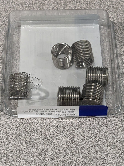 HELI-COIL Free Running Insert: M14 x 2, 21 mm OAL Qty 6 R1084-14