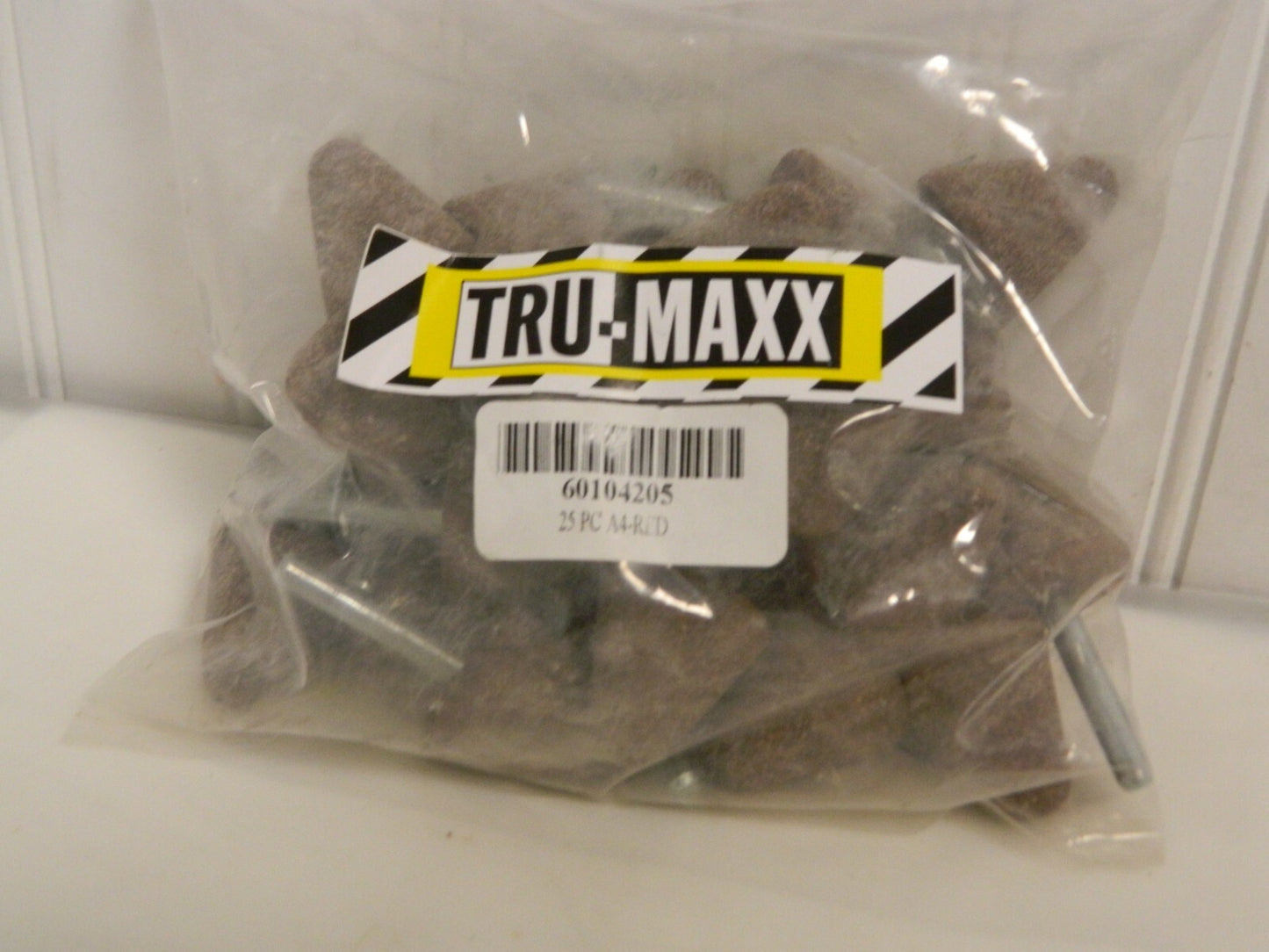 Tru-Maxx Alum Oxide Mounted Point 1-1/4x1-1/4" Diam x Thick A4 Qty 25 A4-R-420