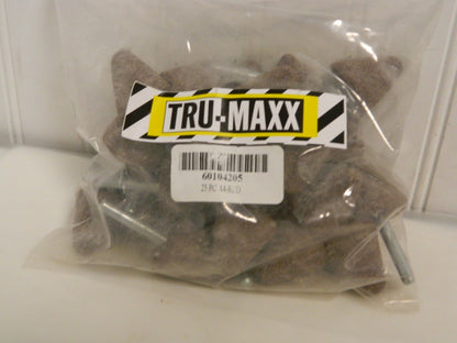 Tru-Maxx Alum Oxide Mounted Point 1-1/4x1-1/4" Diam x Thick A4 Qty 25 A4-R-420