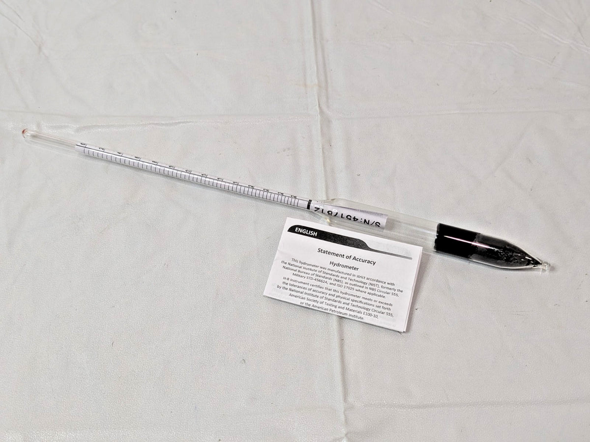 Bel-Art DURAC Salt Brine Hydrometer 0 to 26.5% 618090100