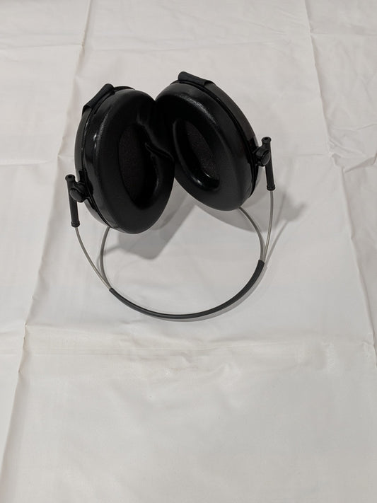 3M Peltor Earmuffs: Listen-Only Earmuffs, Behind Neck, Black H505B