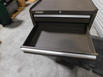 KENNEDY Steel Tool Roller Cabinet 3 Drawers Tubular Key Lock 273XB Damaged