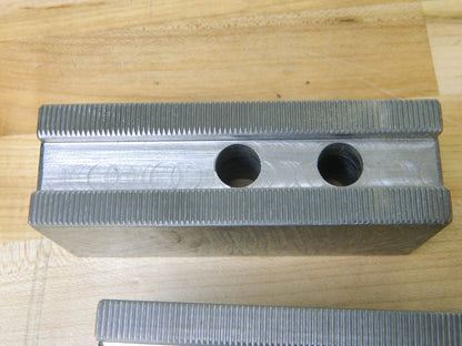 Techleader Soft Lathe Chuck Jaw: Serrated 1-1/2" OAW, 2" OAH Qty 2 204-852
