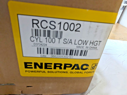 Enerpac Low Height Hydraulic Cylinder & Hand Pump Set 100T 2.25" Stroke SCL1002H