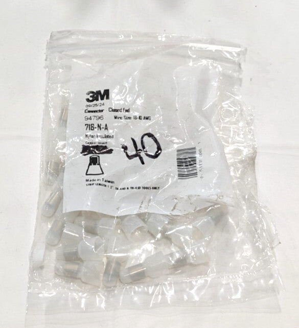 3M Nylon Insulated Closed End Connector 718-N-A **40pcs**