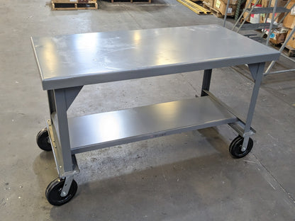 Little Giant 60 x 30 Mobile Work Bench 7 Ga. Welded Steel 5000 lb. Capacity