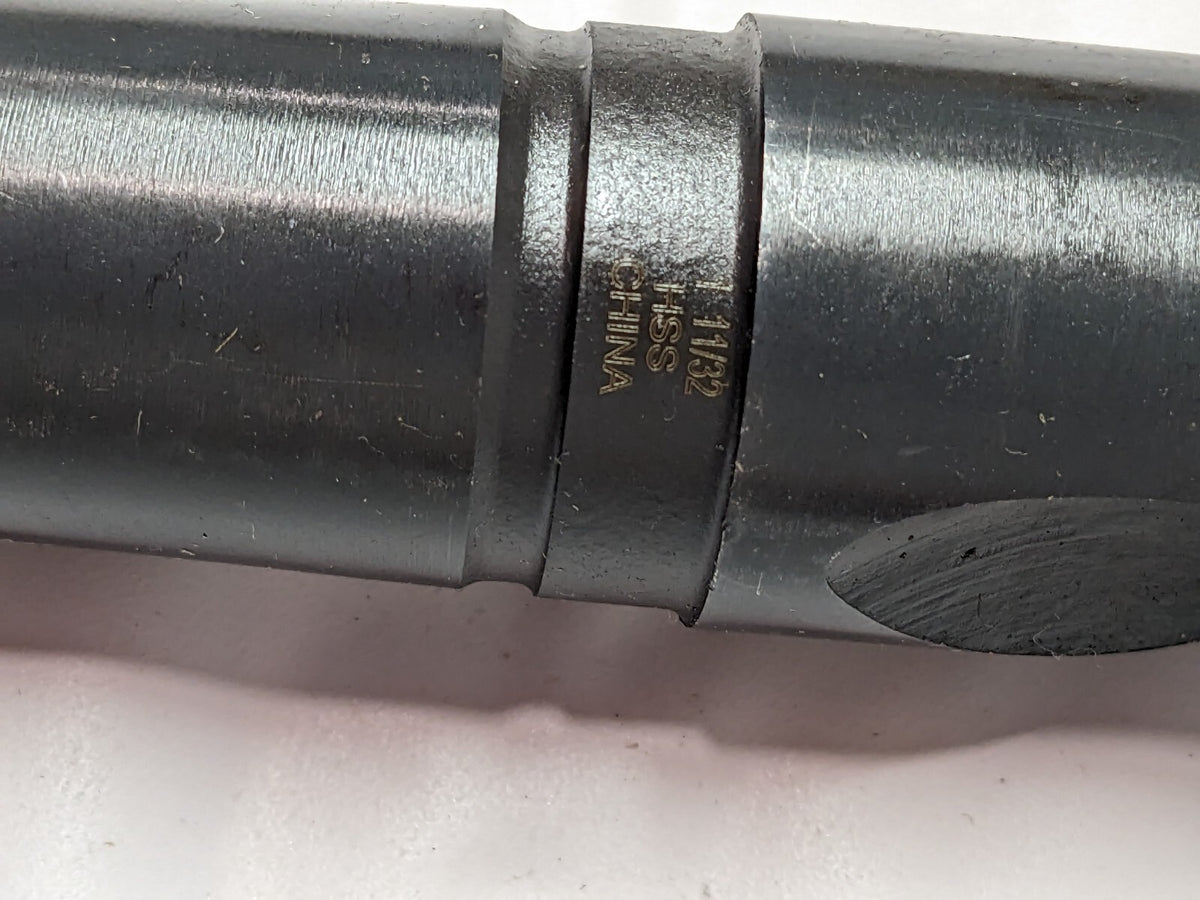HSS Taper Shank Drill Bit: 1-11/32" Dia, 4MT, 118 ° Point 01541226