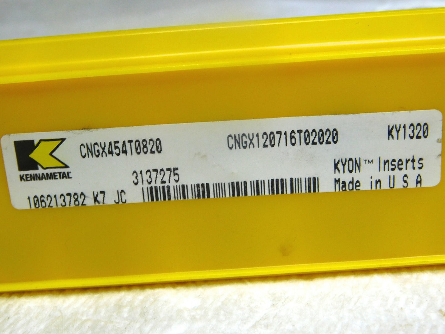 Kennametal Top Notch Ceramic Turning Inserts CNGX454T0820 Grade-KY1320  QTY-10