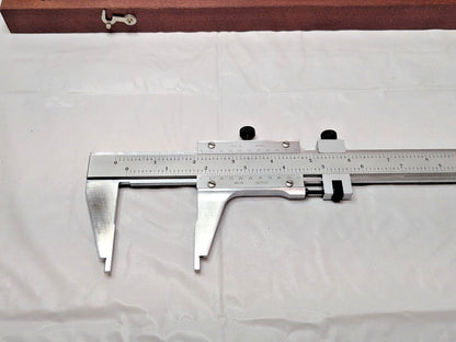 Starrett Master Vernier Slide Caliper Steel 0-24" Range 123Z-24 50528