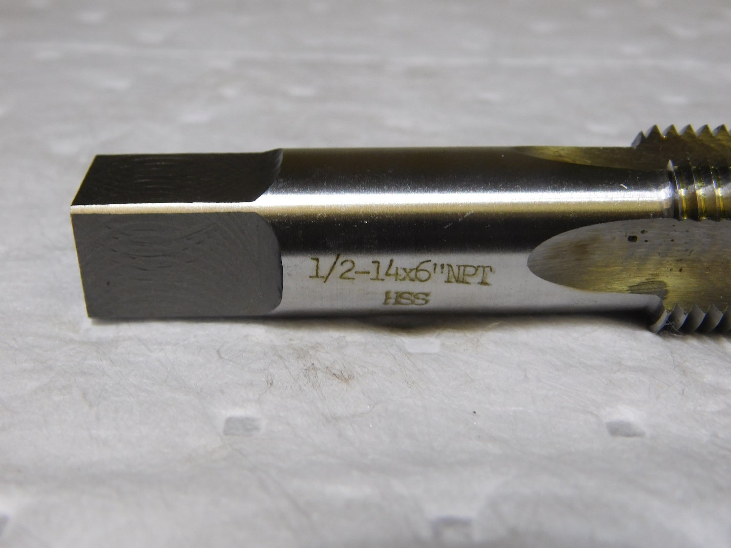 Interstate Extension Pipe Tap 1/2-14 NPT 4Fl HSS Plug Chamfer 6 OAL 04676052