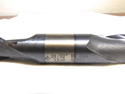 Cleveland HSS Sq Double End Mill 31/32 Dia TiCN 2Fl 1-5/8 LOC 6-3/8OAL C33728