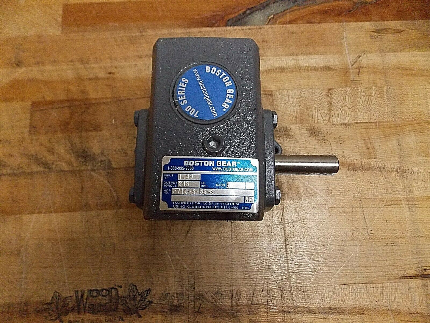 Boston Gear Speed Reducer 5:1 Ratio 350 RPM Output 56C NEMA 51870 REPAIR
