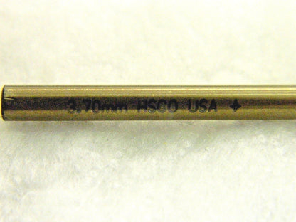 Cleveland Cobalt Screw Machine Drill Bits RH 3.70 mm 135° Qty 22 C14823