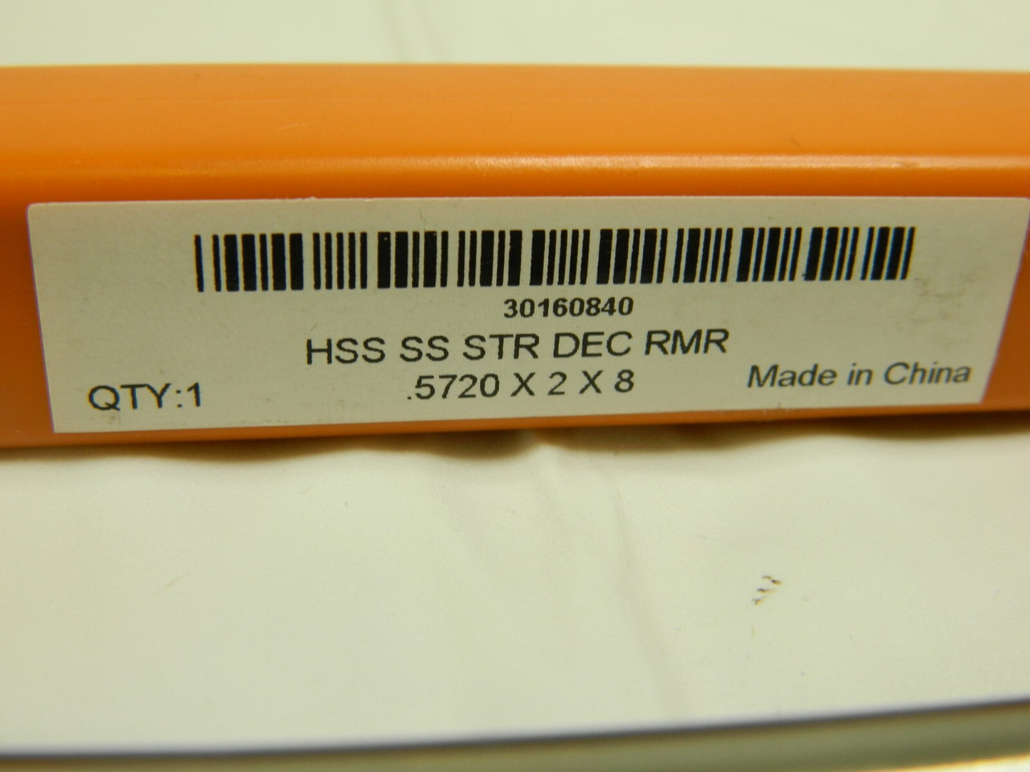 HERTEL HSS Chuck Reamer 0.572" Diam 8-FL Straight Shank Straight Flute 30160840