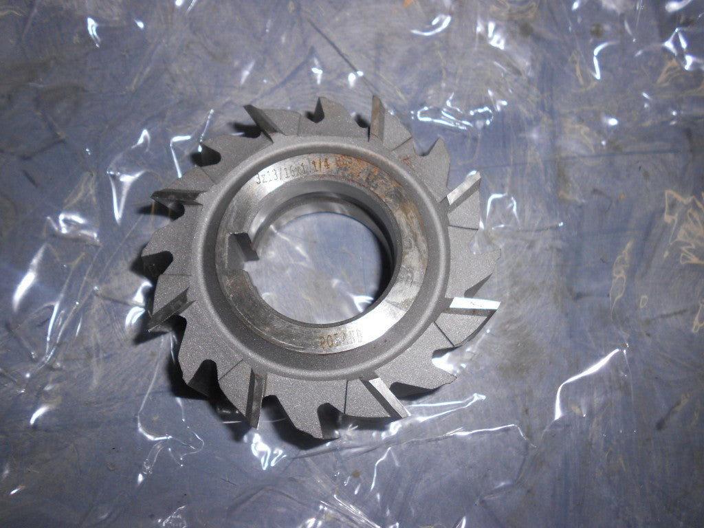 Dolfamex Side Milling Cutter HSS Staggered 16 Teeth  3"x13/16"x1-1/4" 5-709-170