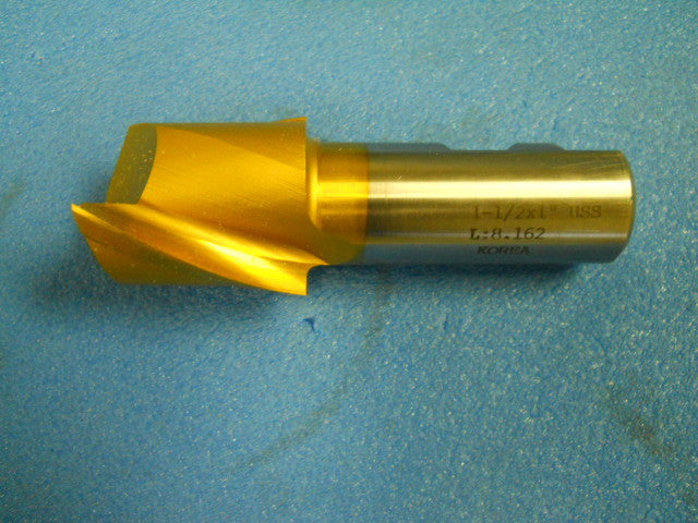 Hertel HSS Single End Mill 1-1/2"  x 1"  x  4-1/8" 2FL TiN 41116518