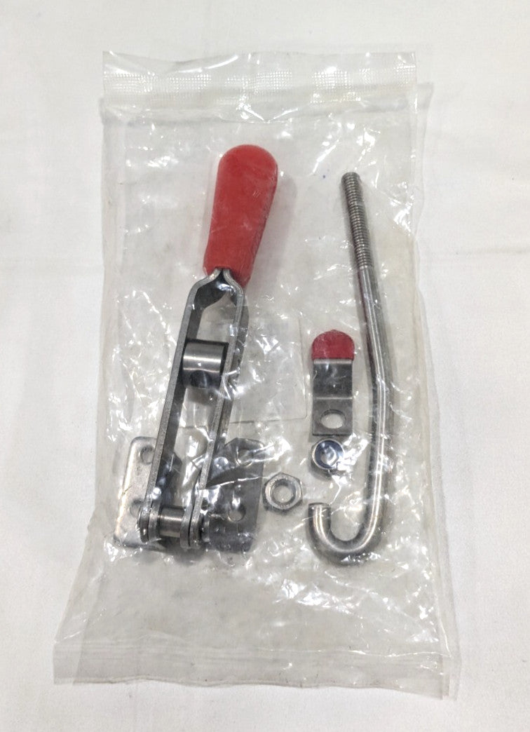 De-Sta-Co Pull-Action Latch Clamp Horizontal 450 lb J-Hook Flanged Base 351-SS