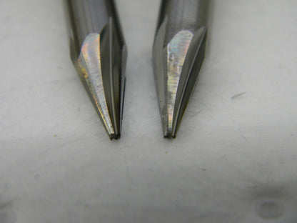 HARVEY TOOL 2-1/2 OAL Solid Carbide Chamfer Mill 4FL QTY 2 876415