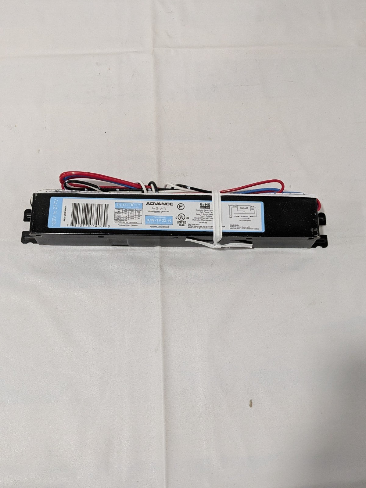 Advance Centium Electronic Fluorescent Ballast,120-277 Volt ICN-1P32-N