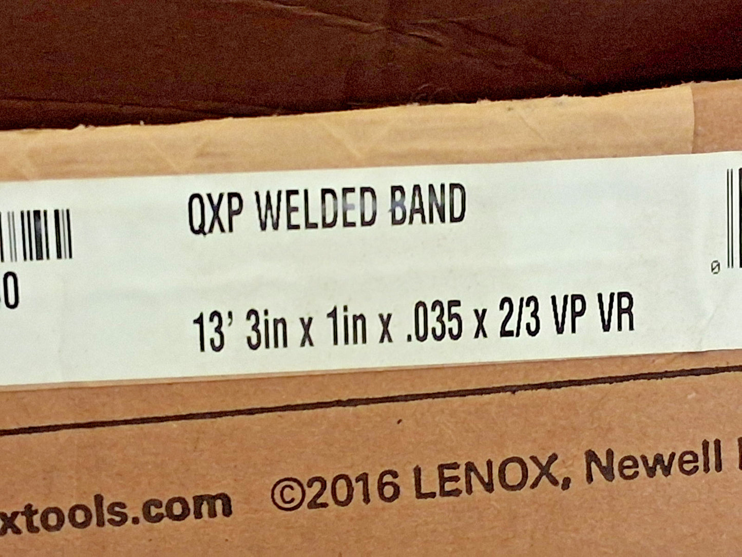 Lenox QXP Welded Bandsaw Blade 13ft 3" Long x 1" Wide 97885QPB134040