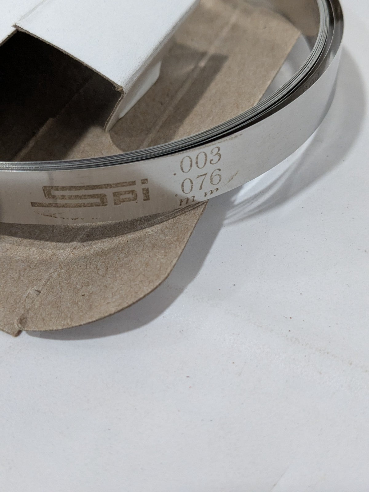 SPI Feeler Stock Roll: 0.003" Thick, 1/2" Wide, 25' Long 91-420-0