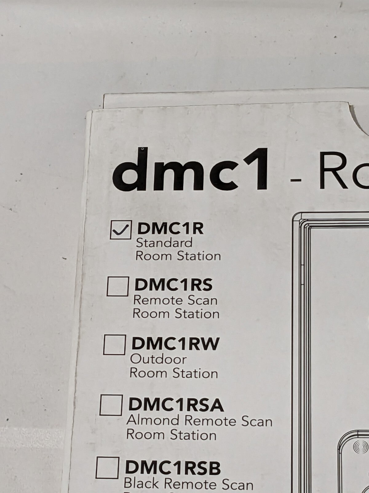 M&S Systems Standard Indoor Room Station White DMC1R