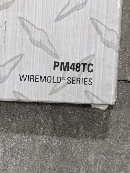 Wiremold Plugmold 4' Heavy Duty Steel 10 Outlet Powerstrip PM48TC