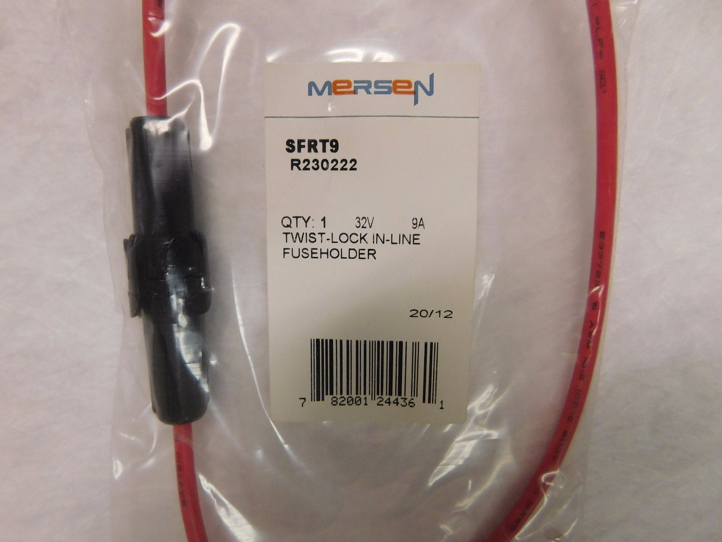 Ferraz Shawmut Inline Fuse Holder 1-Pole 32 VAC/VDC 9A Lot of 6  #SFRT9