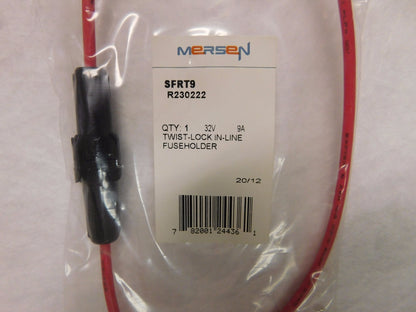 Ferraz Shawmut Inline Fuse Holder 1-Pole 32 VAC/VDC 9A Lot of 6  #SFRT9